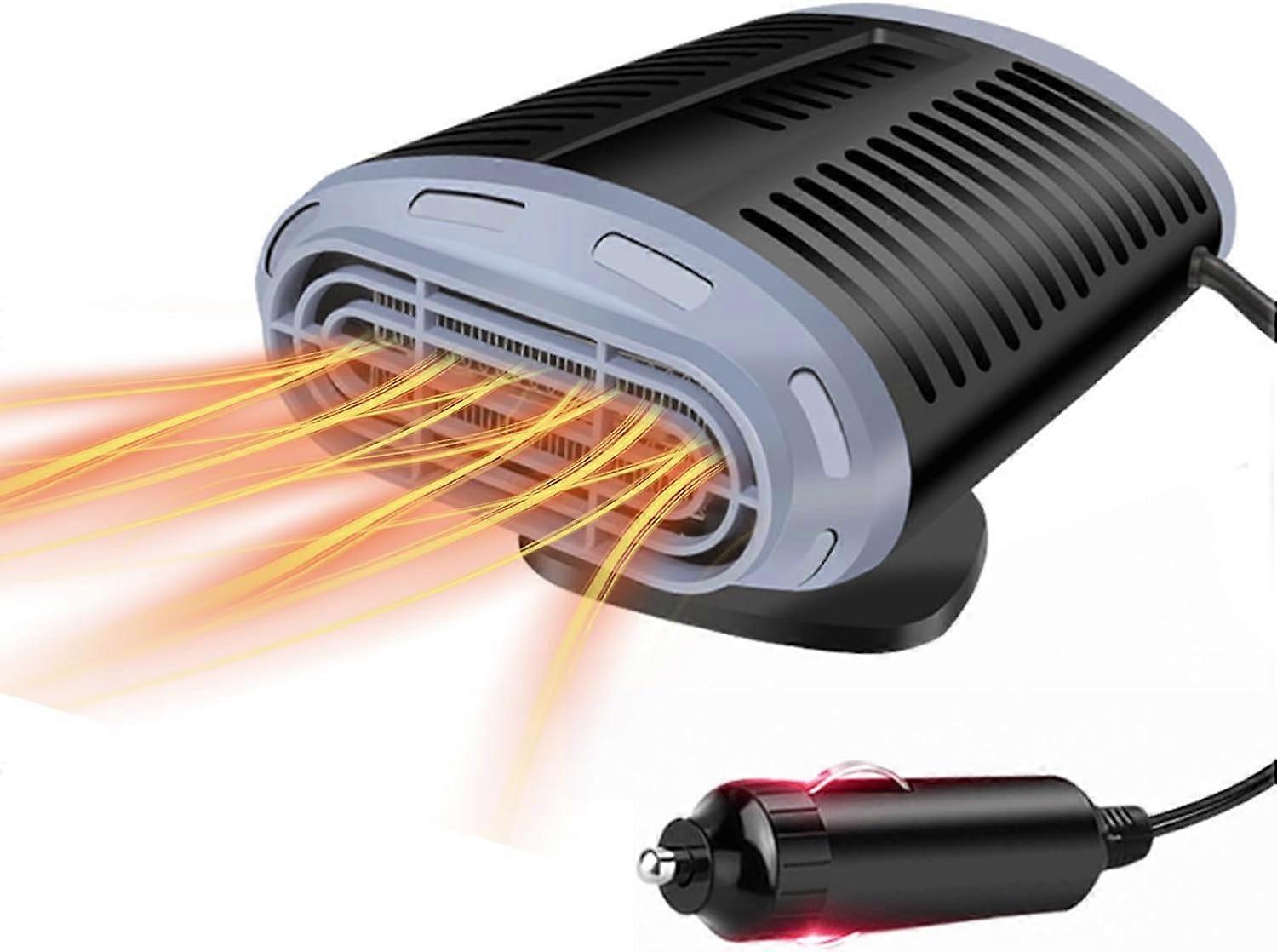12V 150W Portable Car Heater, 2 in 1 Car Heater with Heating and Cooling Function, Car Heater Fan with Cigarette Lighter Socket
