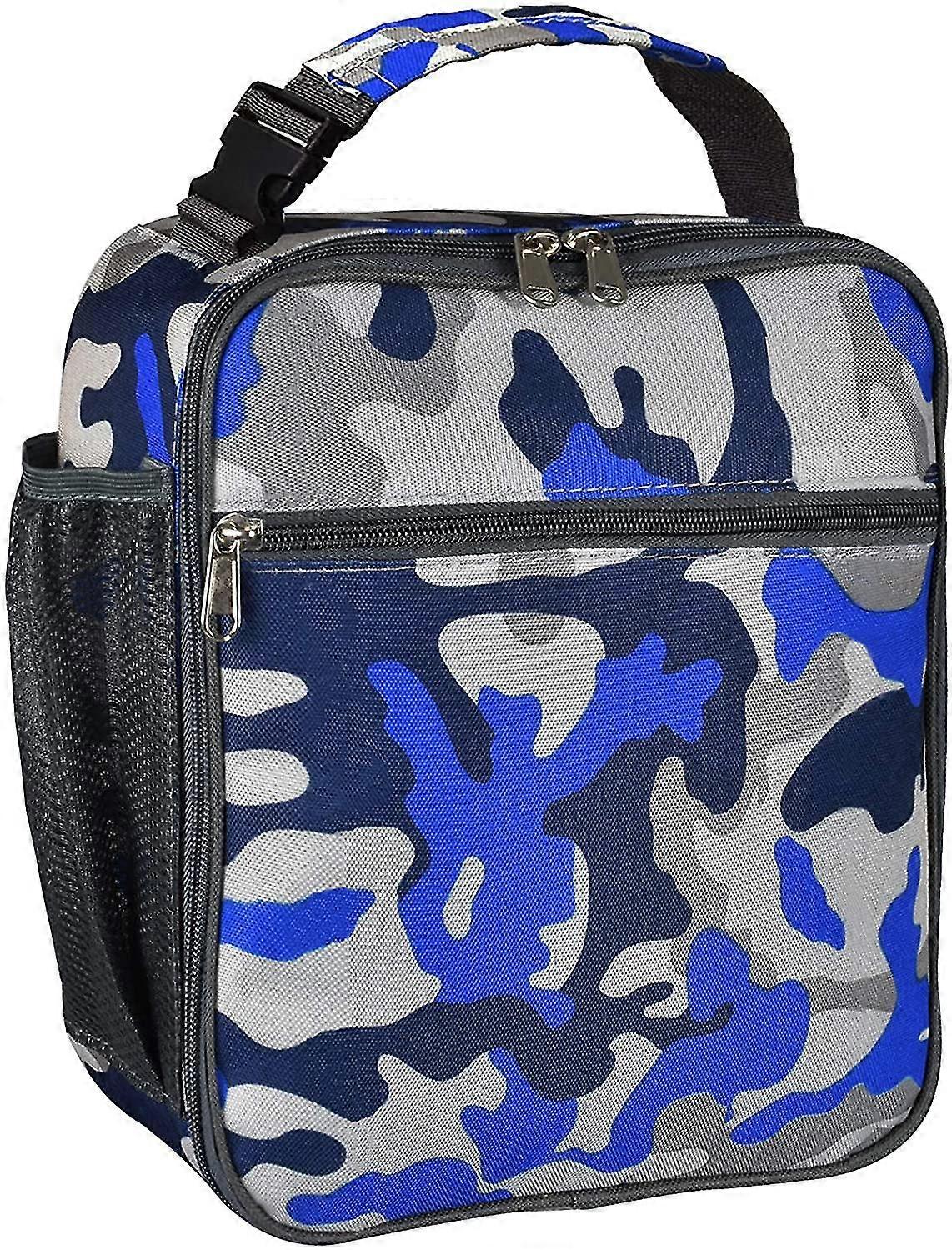 Insulated Portable Office Lunch Box (camo Blue)