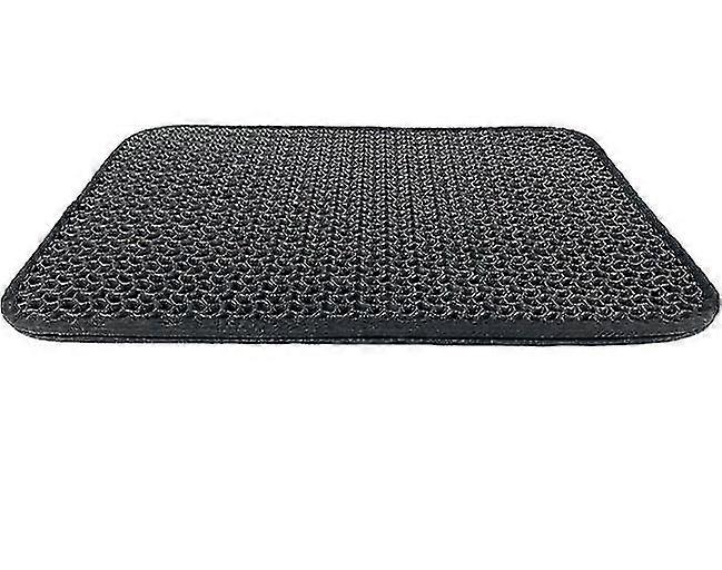 Pattern Quadrilateral Double-layer Filter Anti-bringing Cat Litter Pad