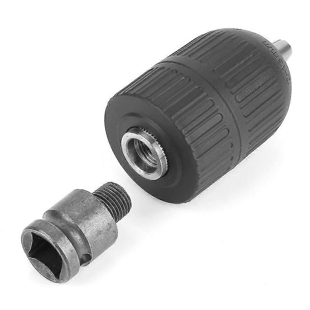 2-13mm Plastic Keyless Drill Chuck 1/2"-20unf With 1/2" Chuck Adapter For Impact Wrench Conversion
