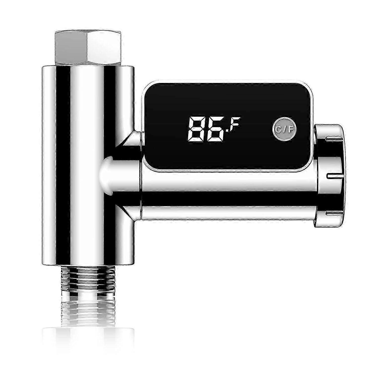 Digital Shower Thermometer with Rotatable LED Display