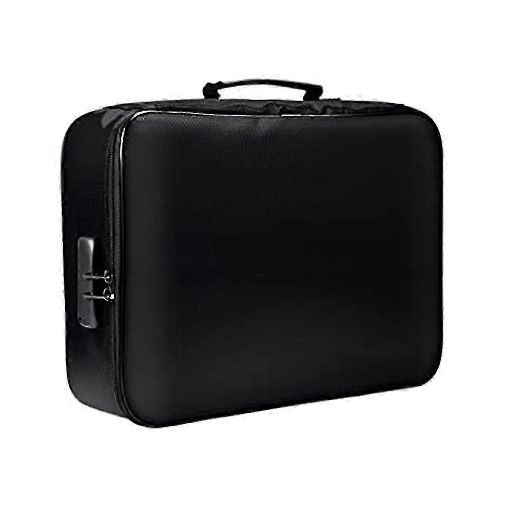 Fireproof Document Bag With Lock,zipper Code Lock Fireproof Bag, Suitable For Passports, Cash, Valu