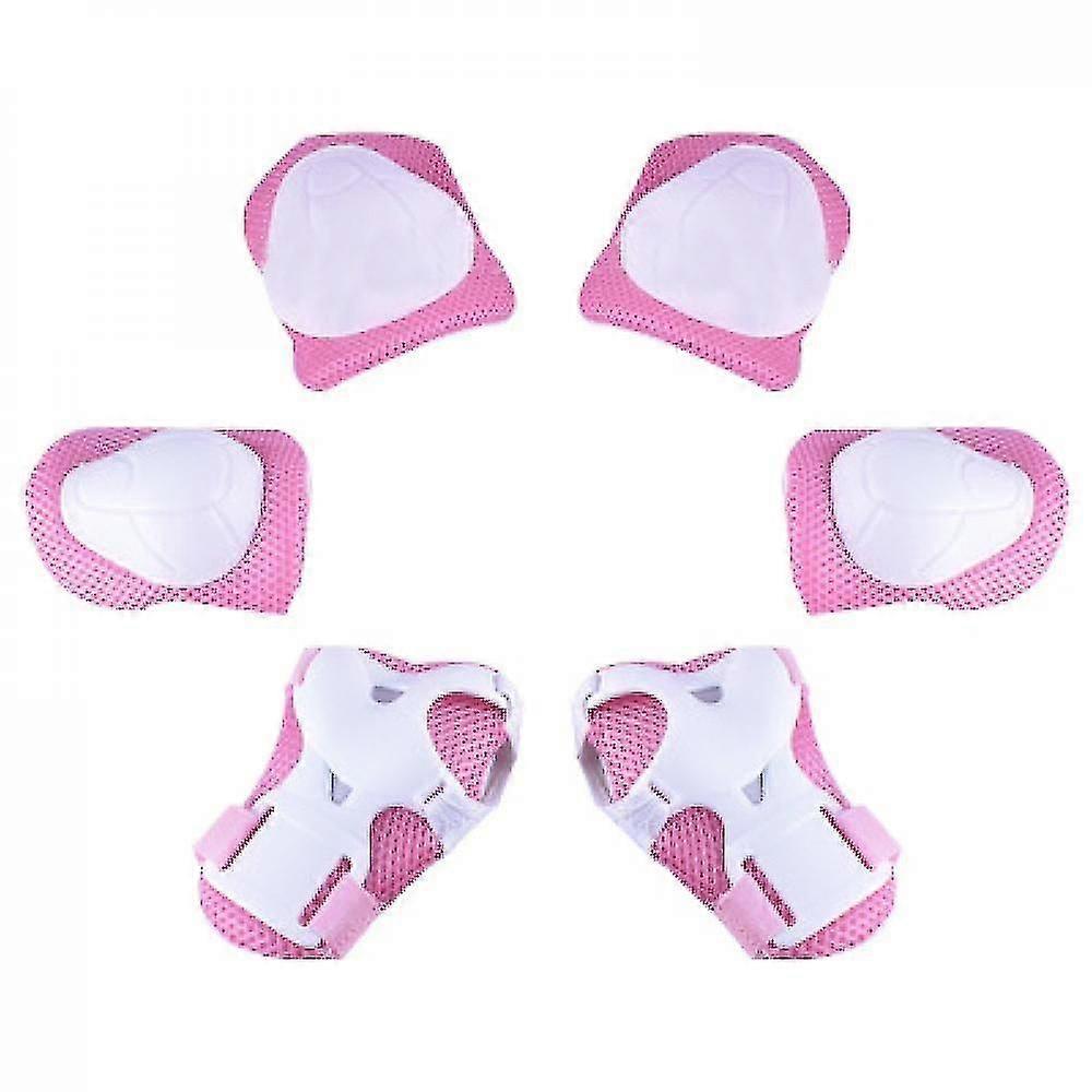 Barn skyddsutrustning set knäskydd för barn (rosa)