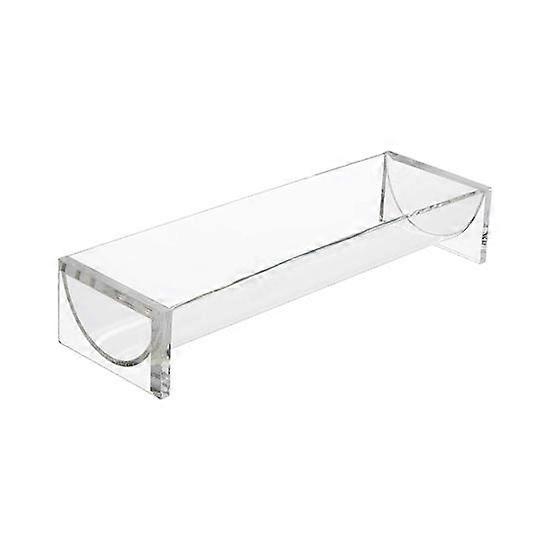 Clear Acrylic Cookie Tray Modern Design BAP-Free Round Rectangular Appetizer Serving Tray for Bread