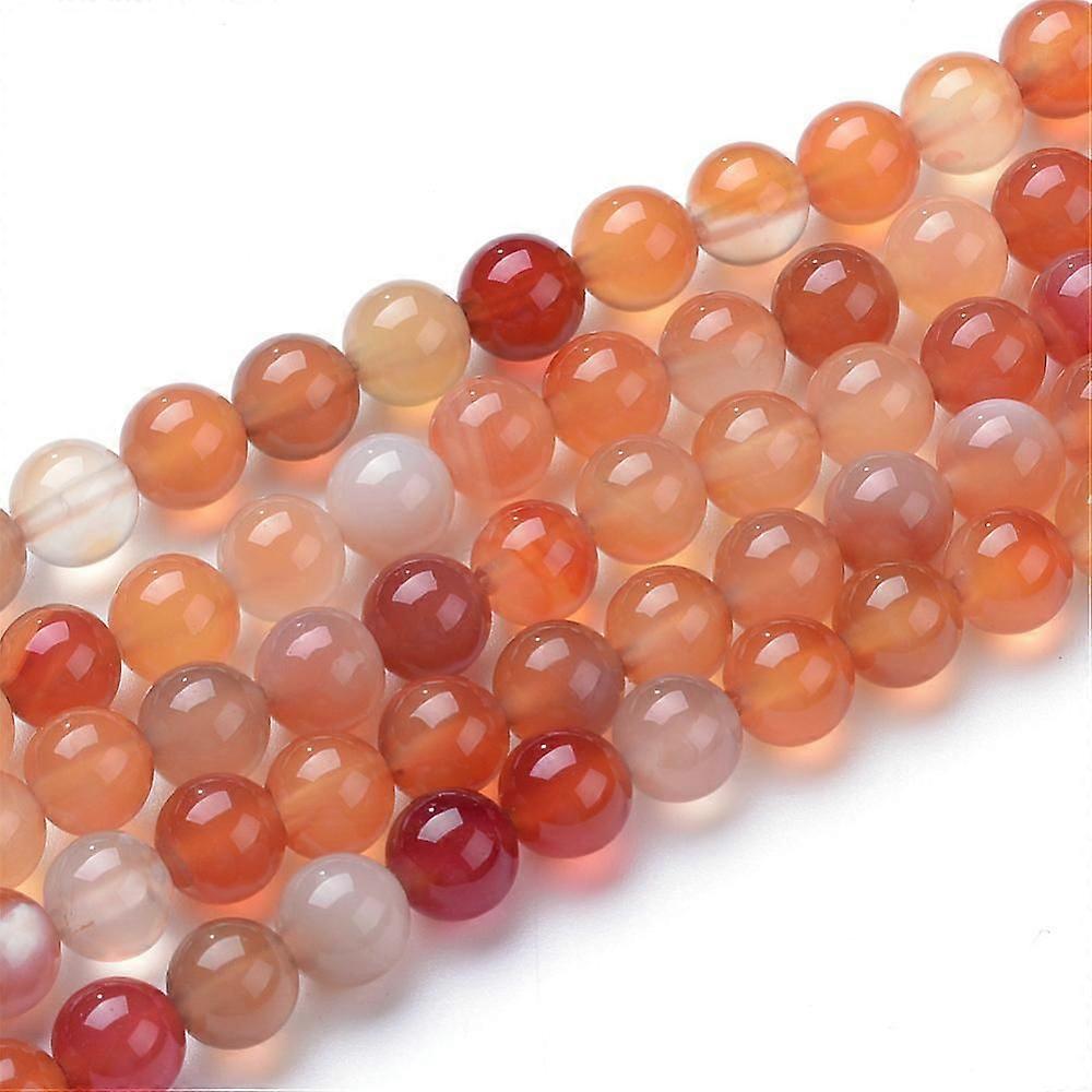 Natural Carnelian Bead Strands Round 6mm Hole: 1mm about 61pcs/strand 15 inch
