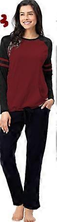Pijama Mujer Algodón - Conjunto de pijama de punto