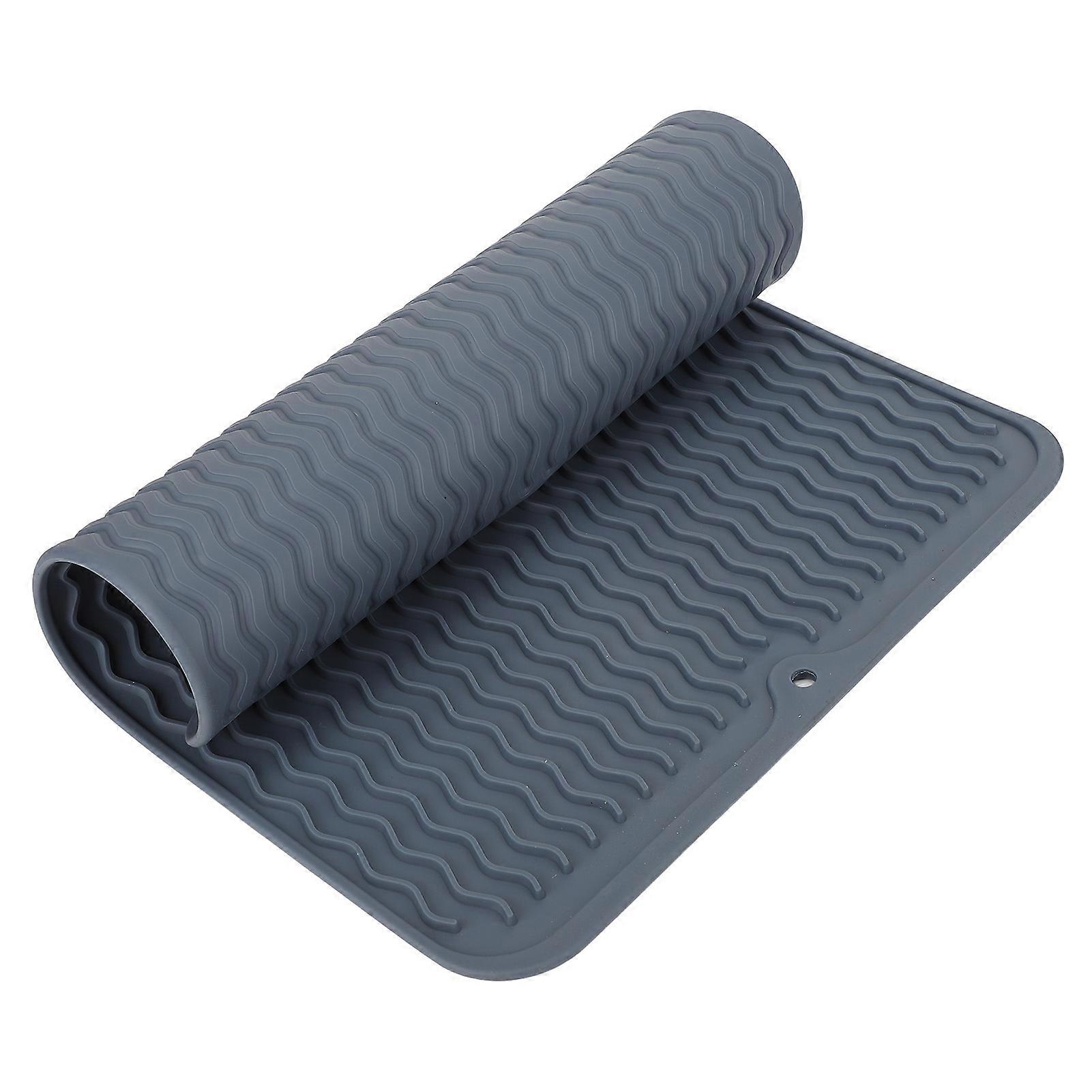 Dish Drying Mat Soft Flexible Rubber BPA Free Environmentally Friendly