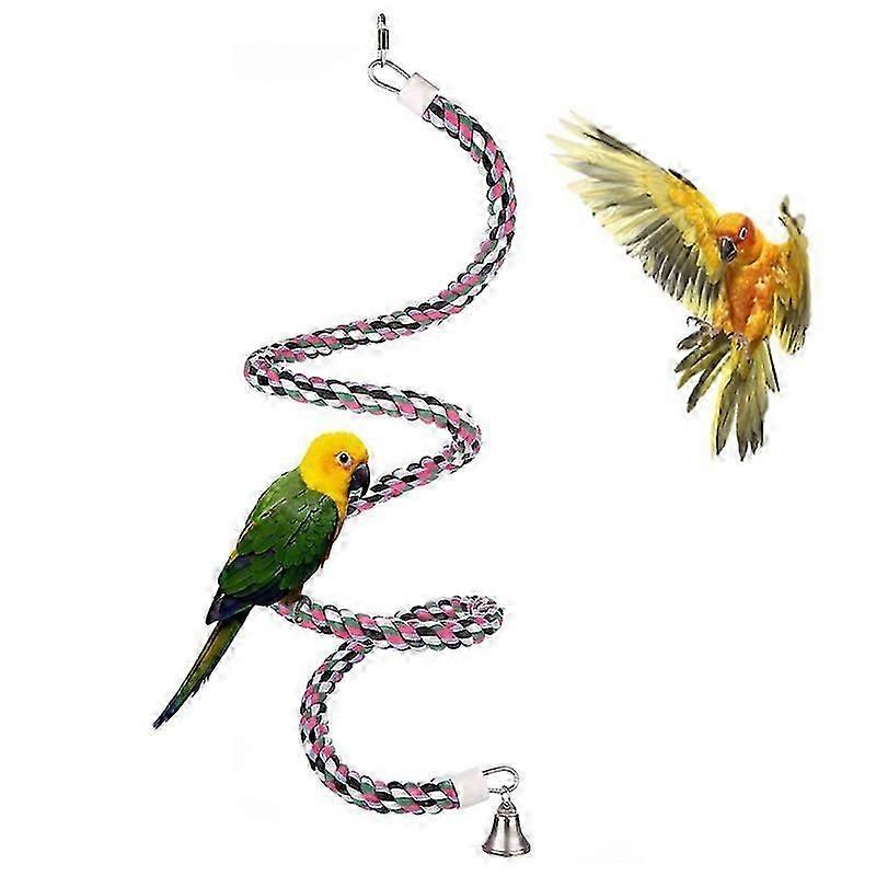 Bird Grass Swing Mat Parrot Climbing Hammock Colorful