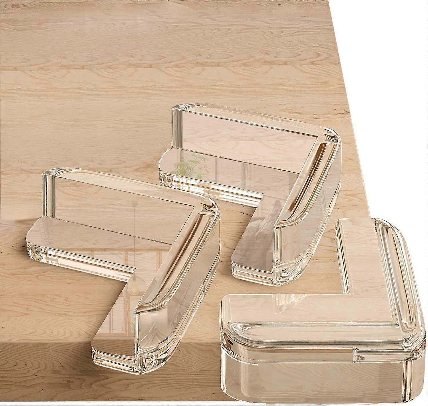 12Pcs Baby Table Corner Protector, Transparent Furniture Corner Protector, Soft and High Resilience, Protect Baby from Sharp Table Corners (L-Shape)