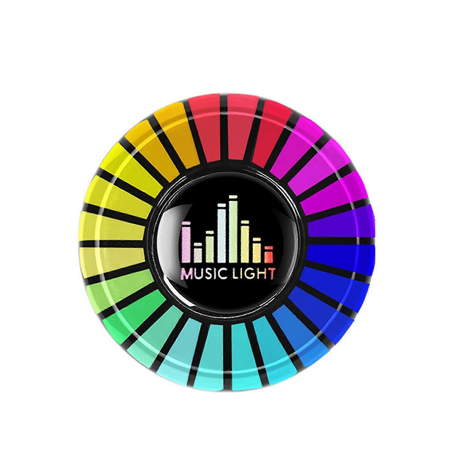 Car Air Freshener Vent Clip Music Rhythm Pickup Light Voice Activated Auto-on-off Long Lasting Fragrance Air Purifying Auto Aromatherapy Diffuser