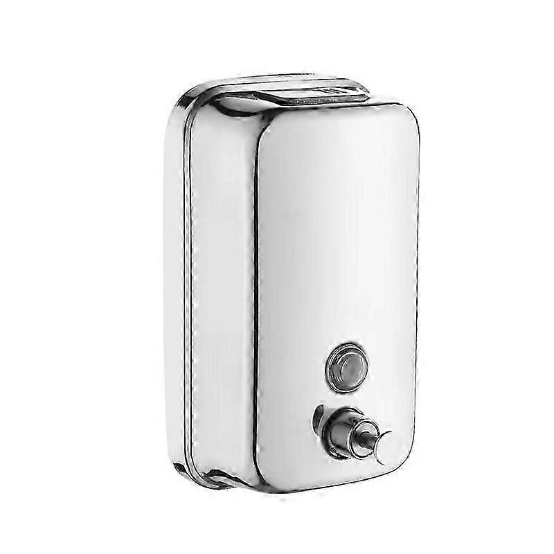 キッチンとバスルーム用の500ML壁掛け液体石鹸ディスペンサーステンレス鋼、シルバー