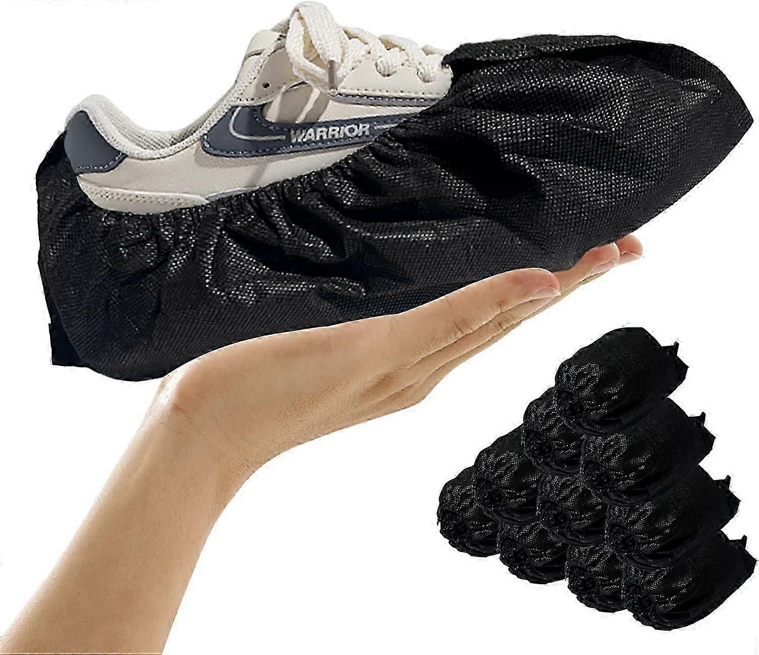Althee Disposable Shoe Covers For Indoors- 100-Pack Of Shoe Covers (50 Pairs)-With Elastic Telescopic
