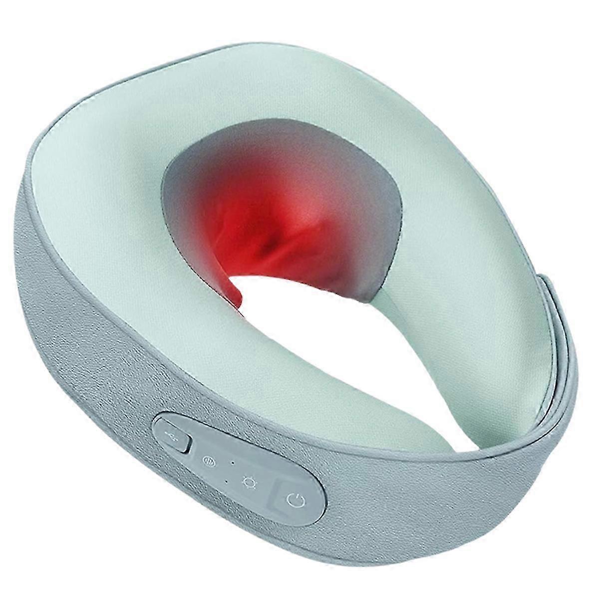 Neck Deep Tissue Pain Relief Massager, Shiatsu Neck Massager with Heat, Rechargeable 3D Kneading Massager