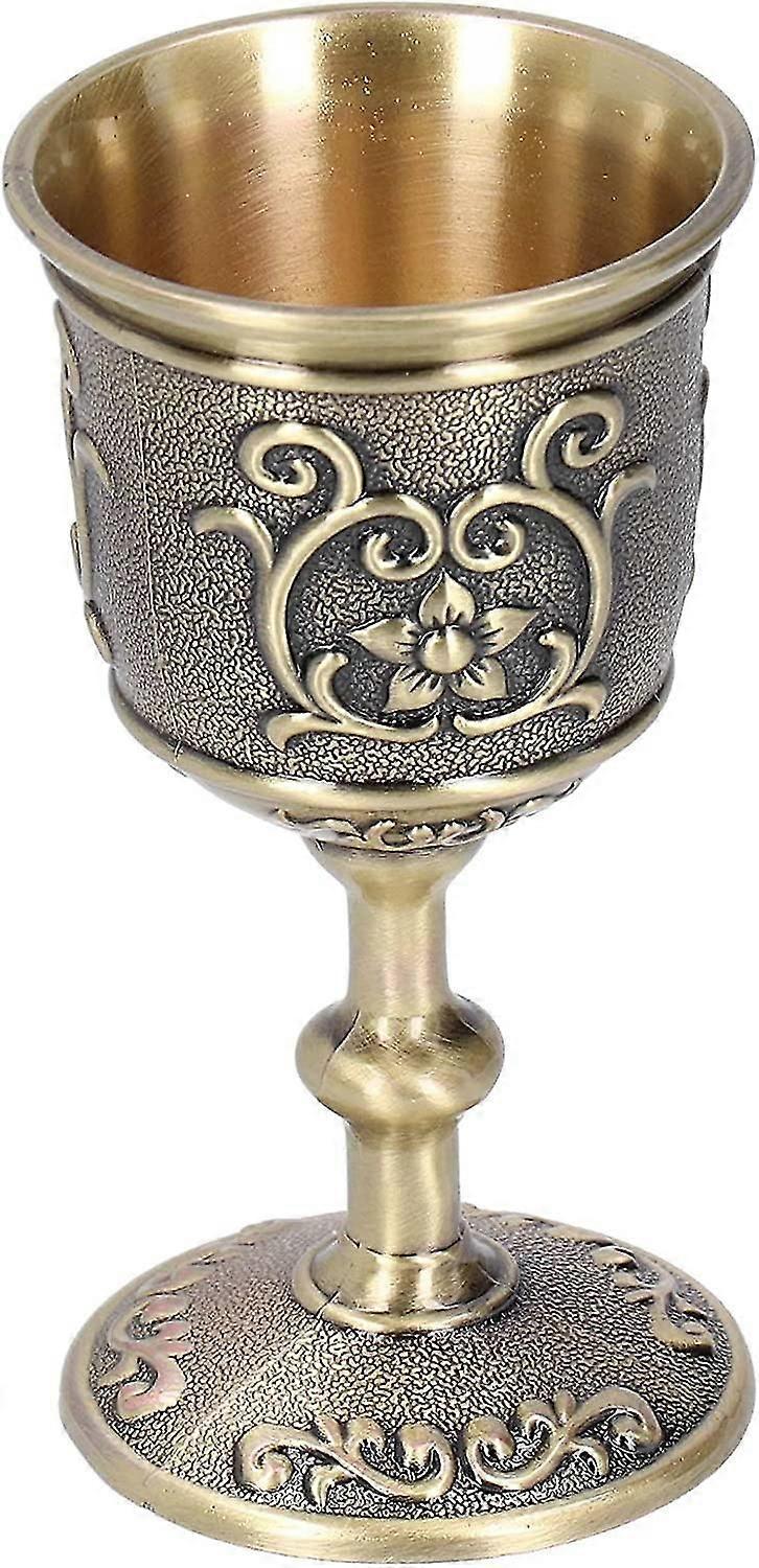 Chalice Goblet, Exquisite Wine Goblet, Decorative Bronze Practical Whiskey compatible Wine(large)