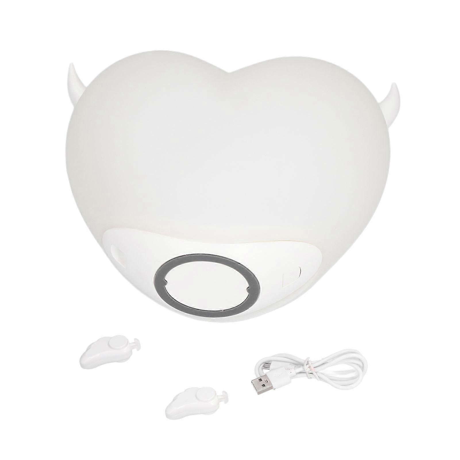 Heart Night Light with Exquisite Appearance, Rechargeable Battery and Colorful Lights for Mood Lighting