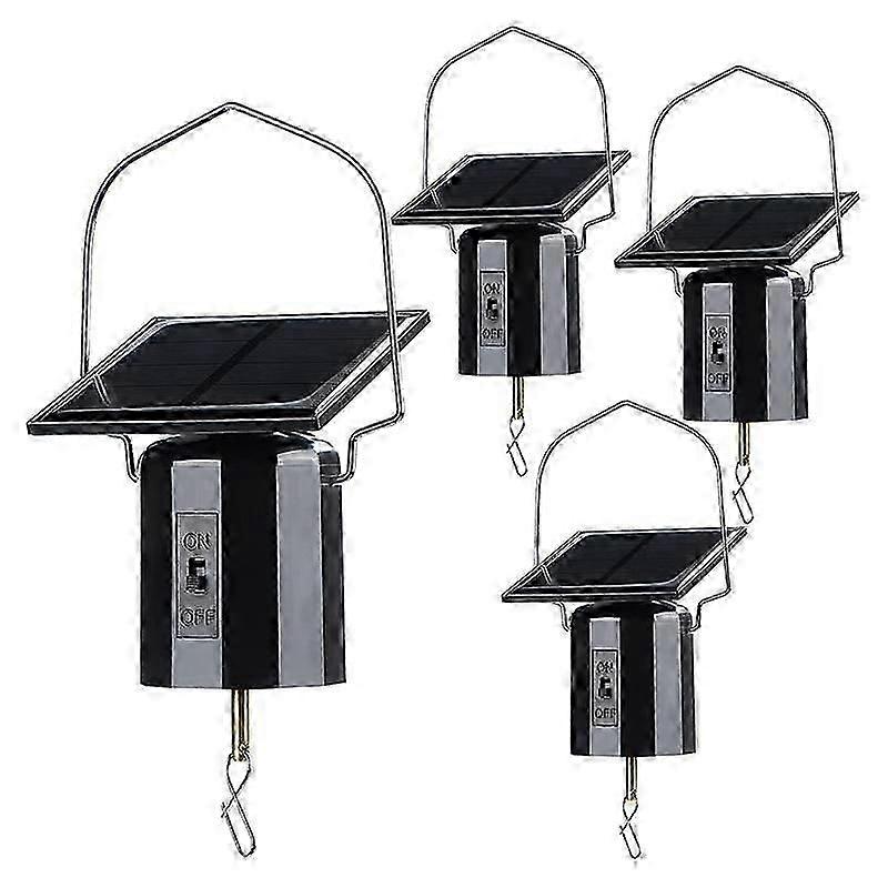 4Pcs Solar Powered Wind Spinner Motor Solar Energy Hanging Rotating Motor Revolving Wind Chime Spin