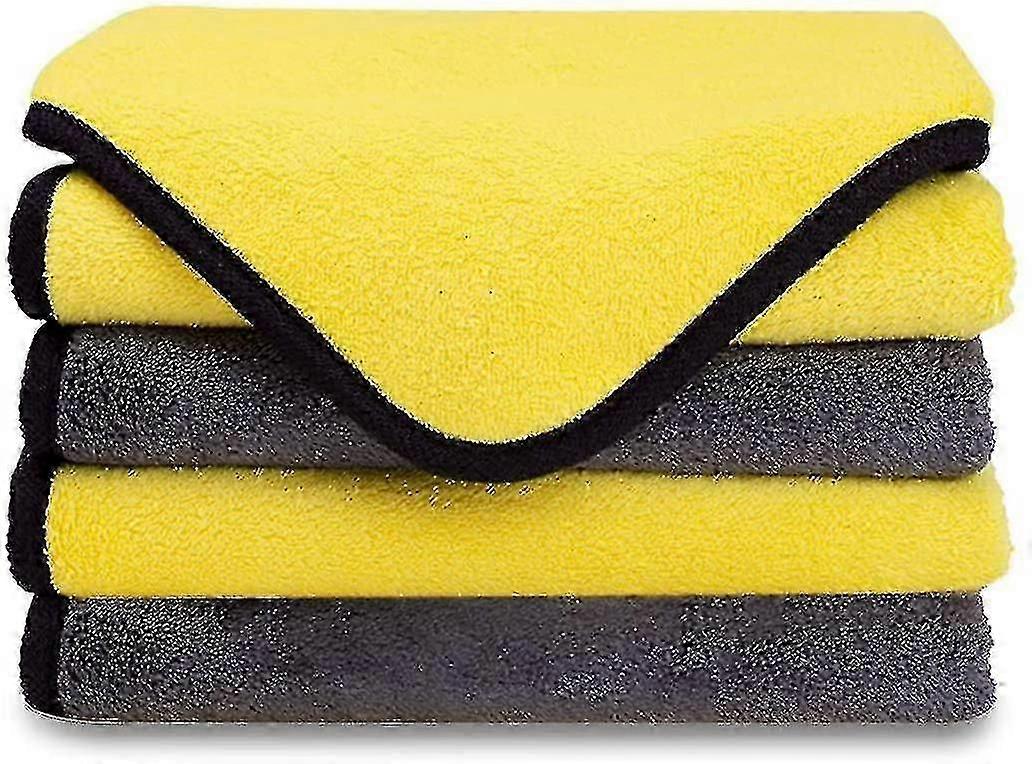 4pcs Microfiber Car Cleaning Cloth
