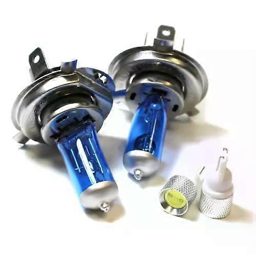 Toyota Previa 55w ICE Blue Xenon HID High/Low/Slux LED Side Light Bulbs Set