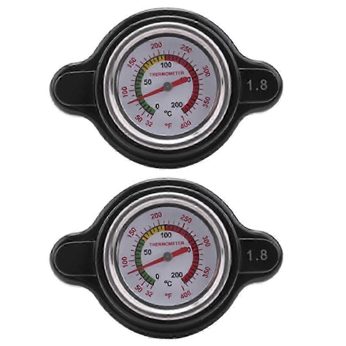 High Pressure Radiator Cap with Temperature Gauge, 1.8 Bar Radiator Cap 25.6Psi for , , ,