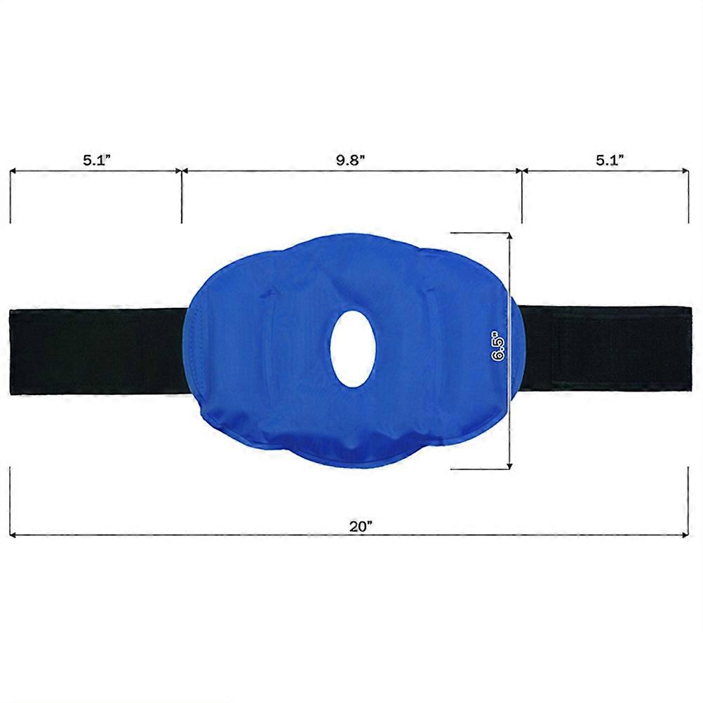 Gel Knee Ice Pack for Hot or Cold Therapy with Elastic Strap