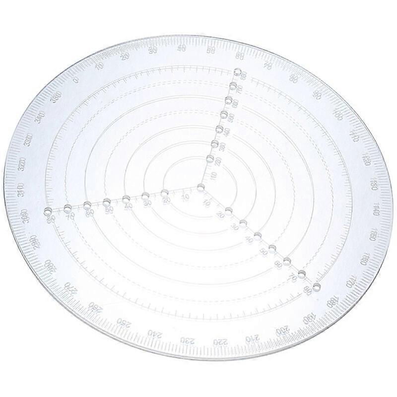 Craft Center Finder, Transparent Acrylic Material Clear Laser Scale For Woodworking Projects, Efficient Center Finding On Various Materials Including