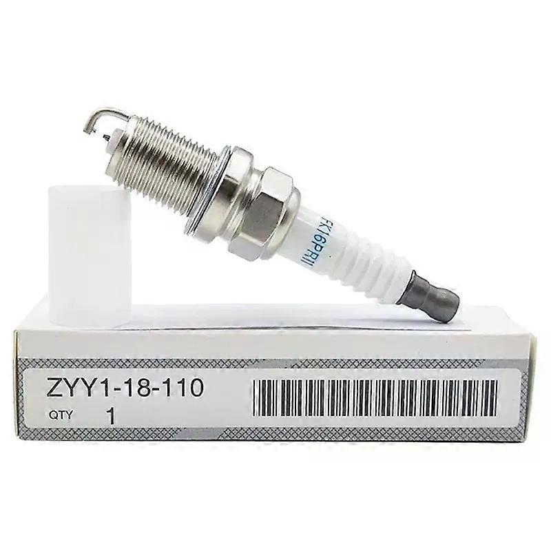 Dual Iridium Spark Plug ZYY1-18110 FK16PR11 compatible for Mazda 2 3BK 1.3L ZJ-VE ZJ46 ZJ07 ZJ30 ZJ32 ZYY1-18-110 Car Candles