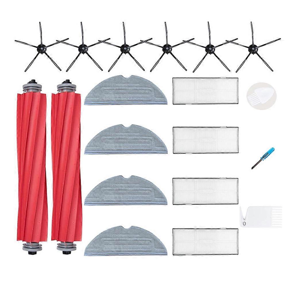 Cleaning Upgrade Kit, Side Brushes For Robot Vacuum Cleaner, Tangle-Free Design, Silicone Side Brush, Compatible With Roborock, Regular Maintenance