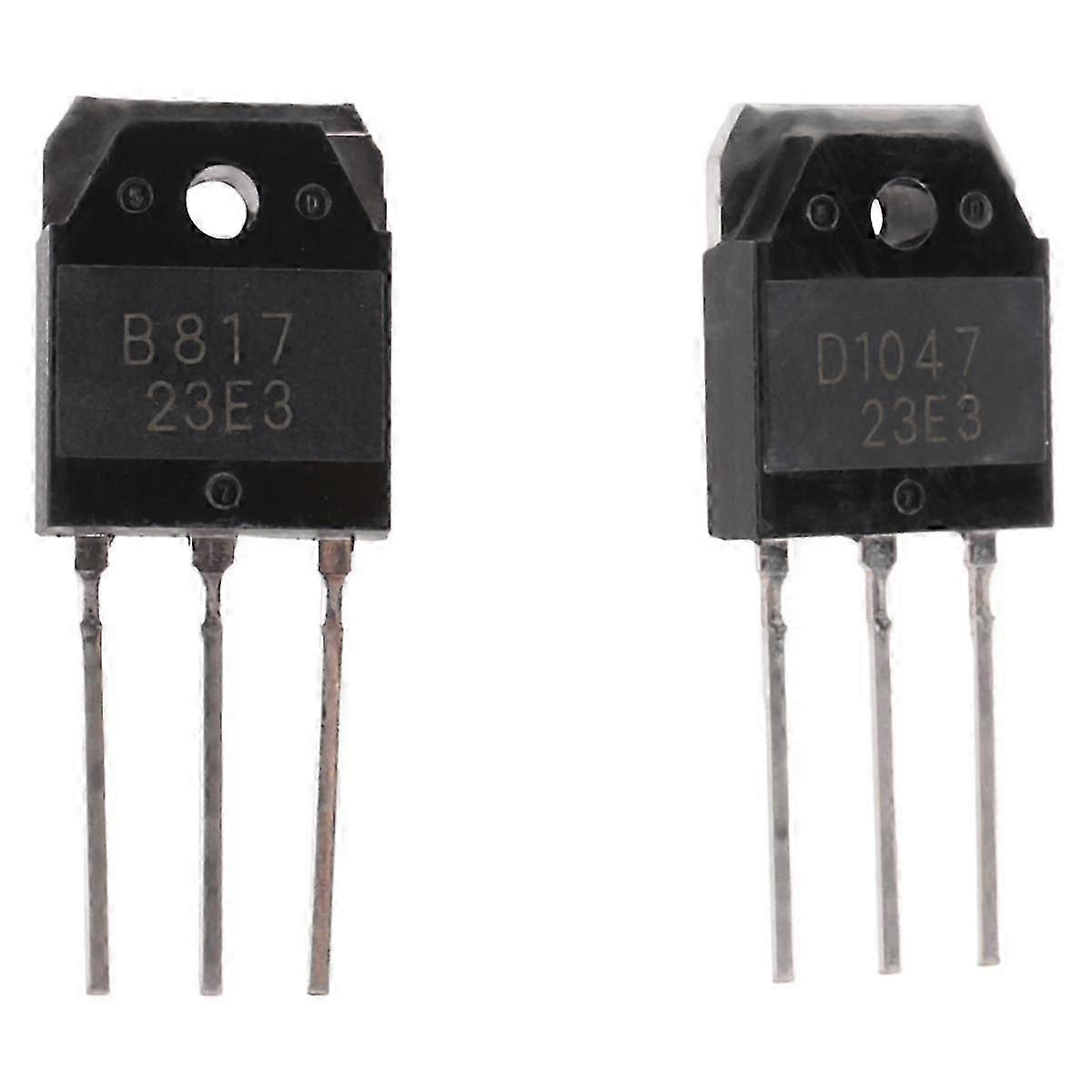 2 ترانزستور سيليكون - D 1047 + B 817 ، 200 فولت ، 12 أمبير