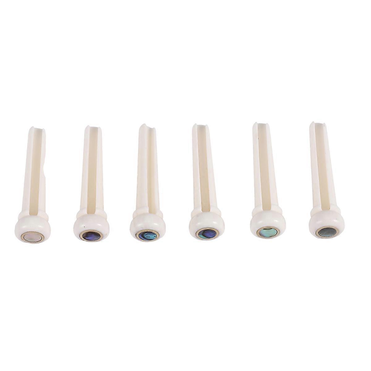 Guitar Bone Bridge Pins with 5.3mm Position Abanlone Dot