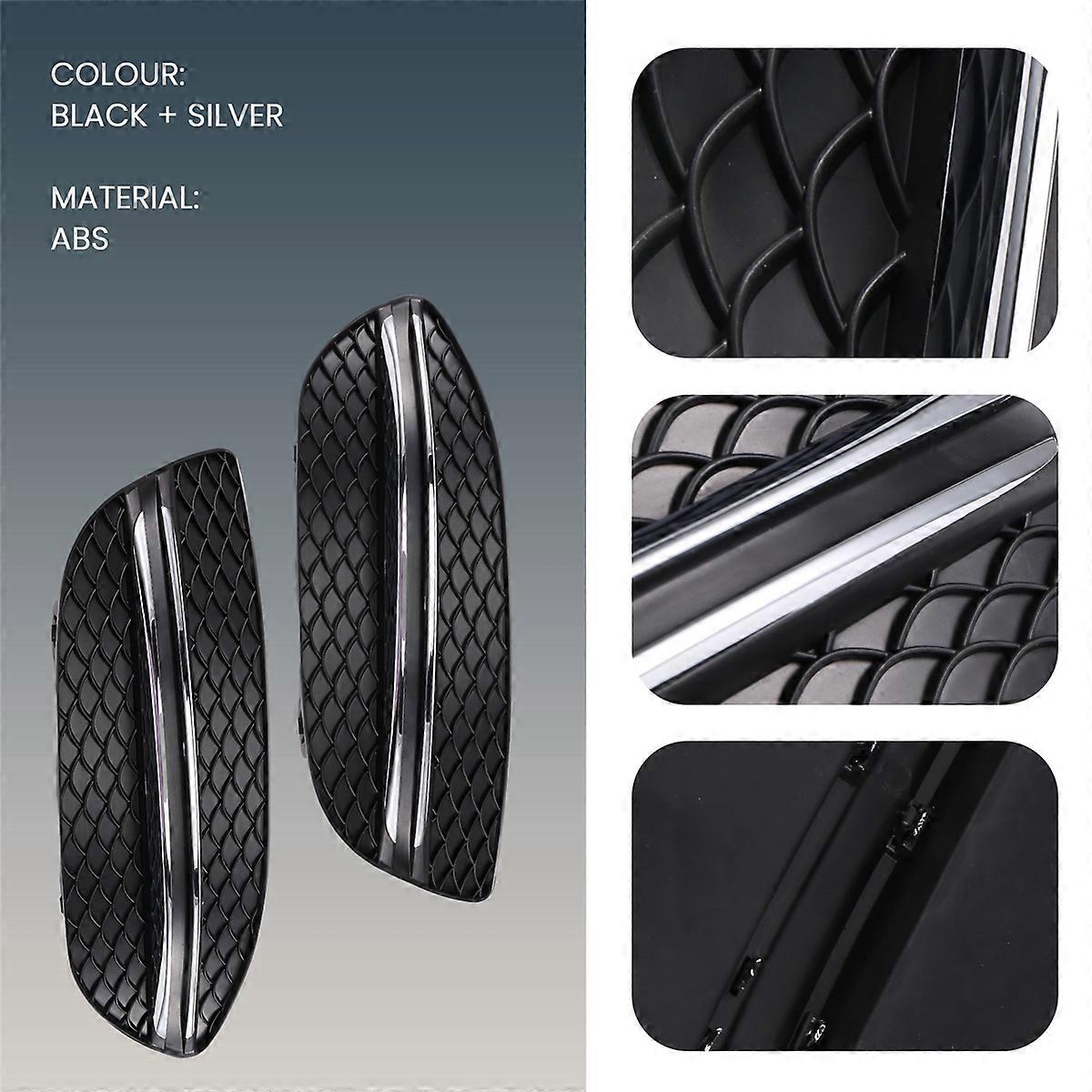 Grille De Pare-Chocs Avant + Garnitures Chromées Pour Mercedes Classe C W205 – Look Sportif 2015-2020