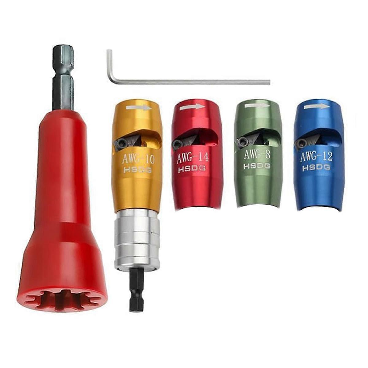 Wire Stripper for Drill, Twister Tool for Drill Portable Wire Twisting Tool for AWG Cable Peeling an