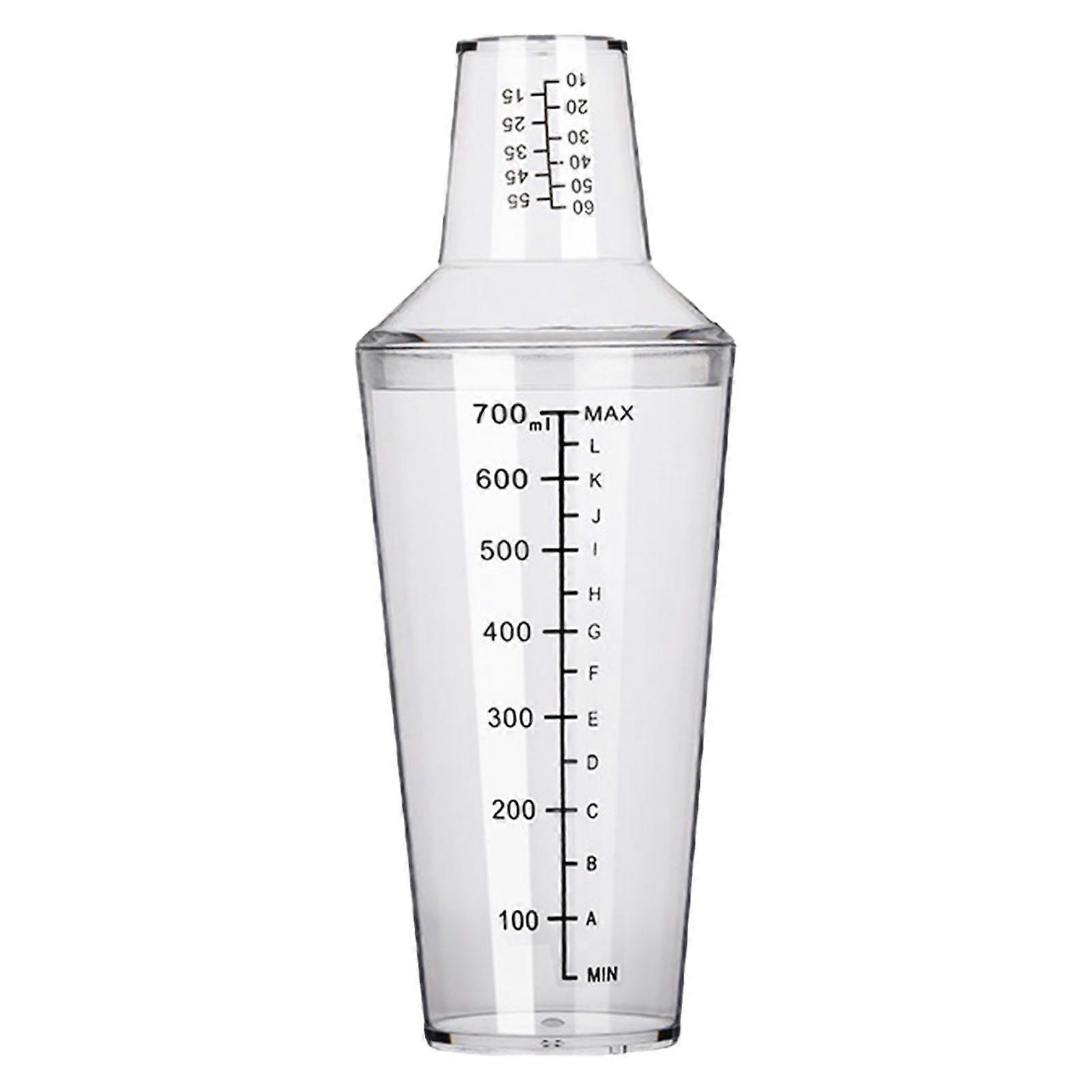 Ensemble shaker à cocktail avec nce 700 ml PC résistant à la chaleur froide outil de mixage de barman pour magasin de thé au lait