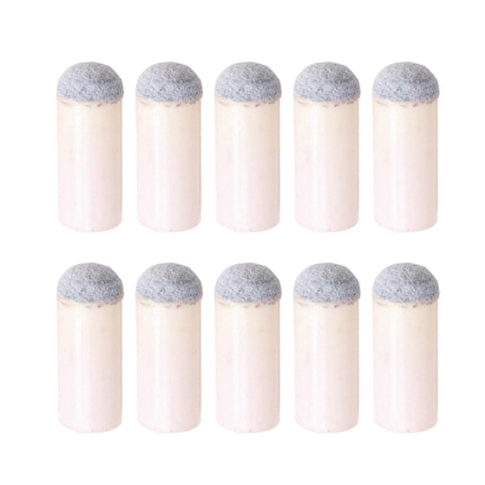 10pcs Billard Queue Tipps Ersatz Universal Slip-On Pool Billard Queue Tips Keine Klebstoffe oder Werkzeuge erforderlich 10/11/13mm