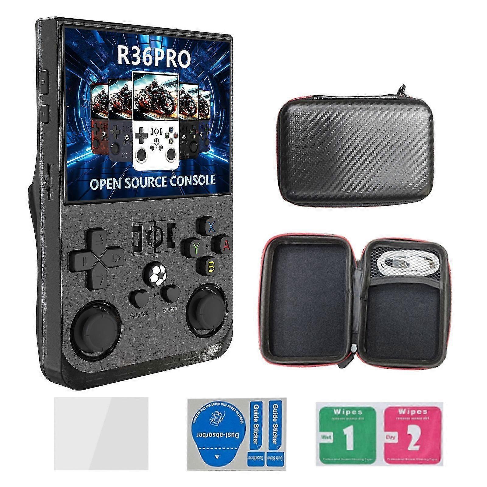 R36 PRO Retro Handheld Video Game Console HD Tela colorida 3,5 polegadas fullfit