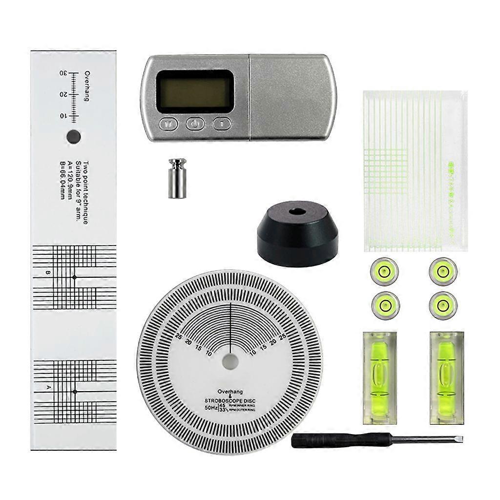 Pickup Calibration Tonearm VTA Ruler 3 in 1 Speed Measurement Tuning Kit