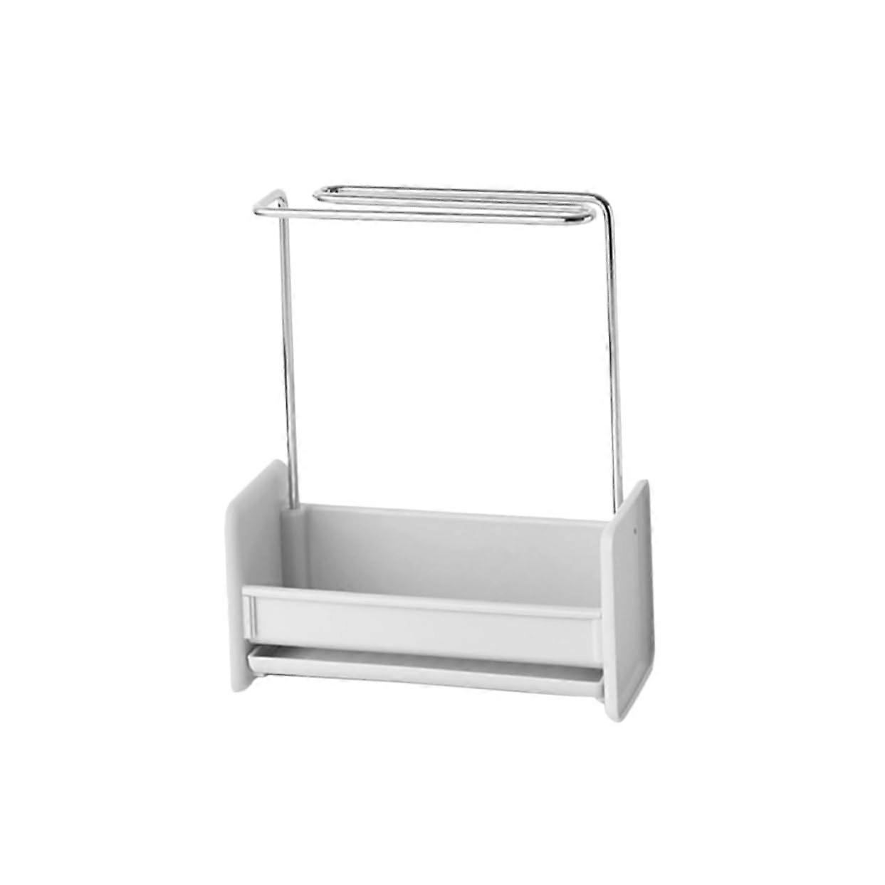 2 Pack Plastic Sponge Holder Rack Stand for Kitchen Sink Organization, Durable, Easy-Clean, Non-Slip Design