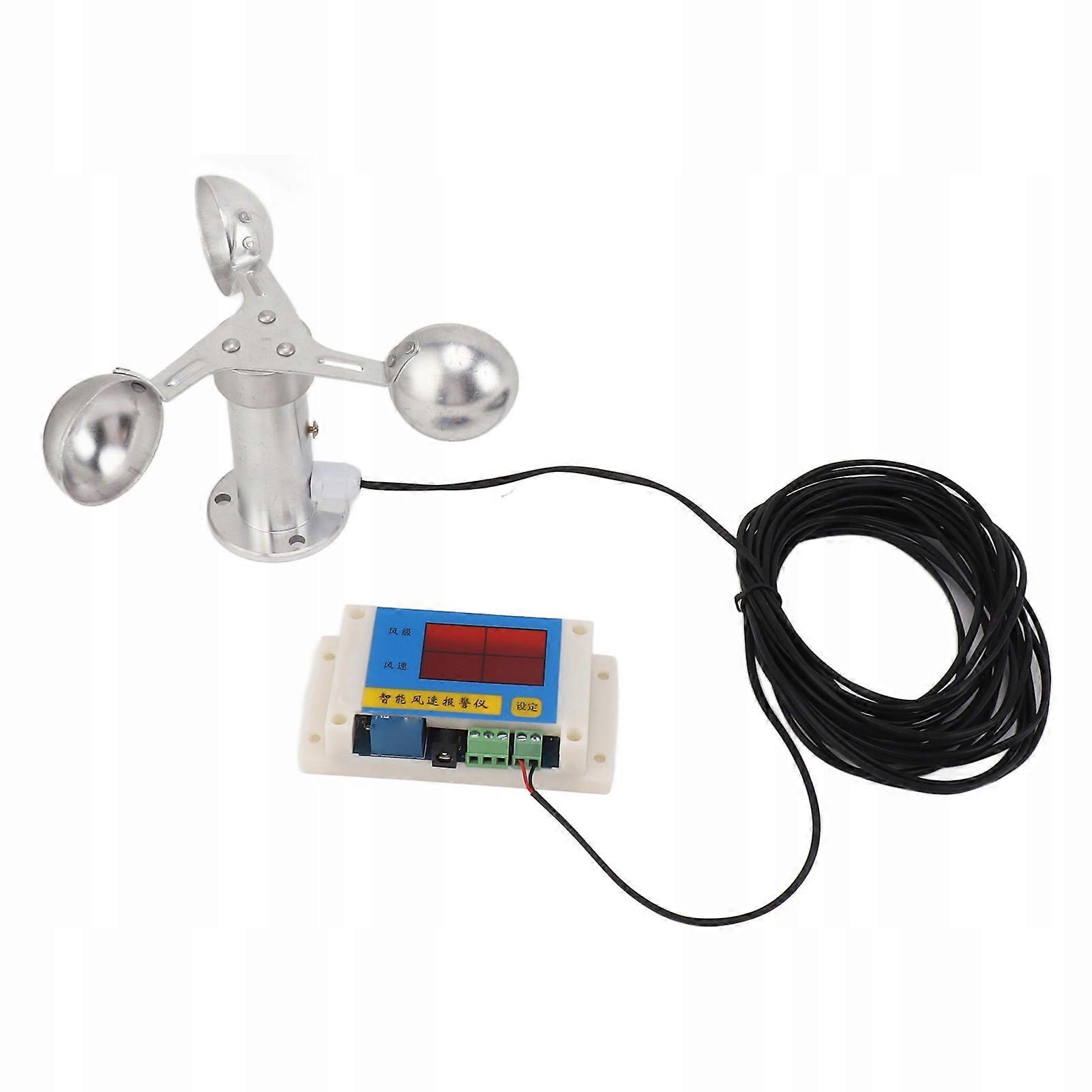 Windgeschwindigkeits-Alarmgerät 3 Lüfterblätter Anemometer ey