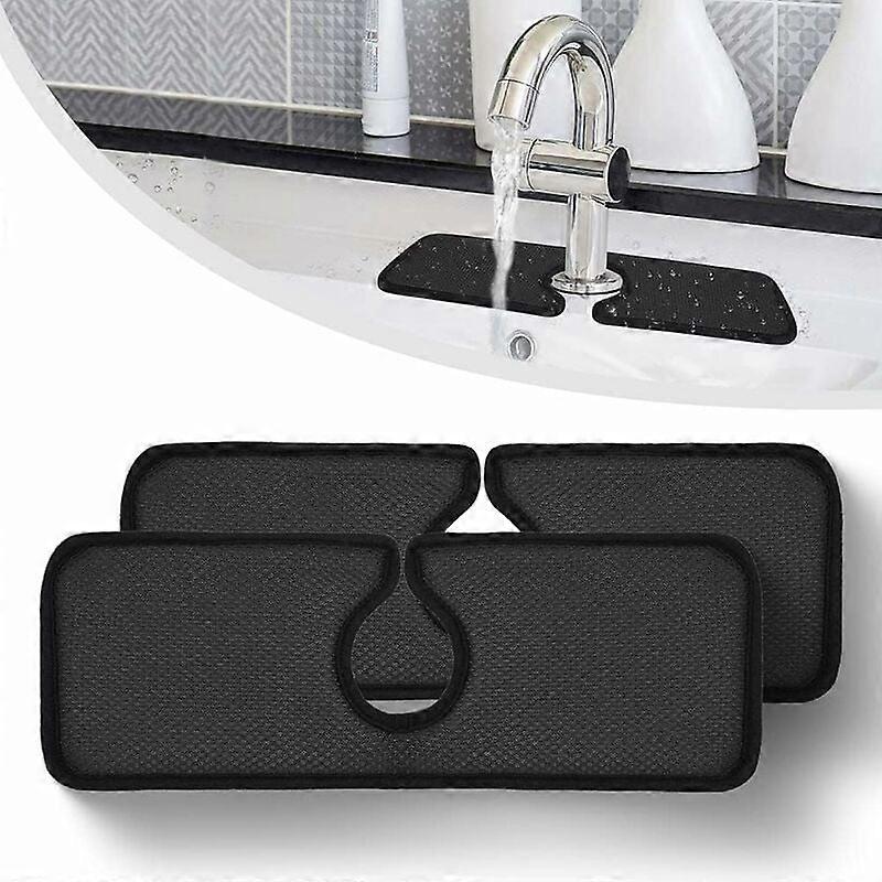 2Pcs washbasin absorbent pad black-46*10