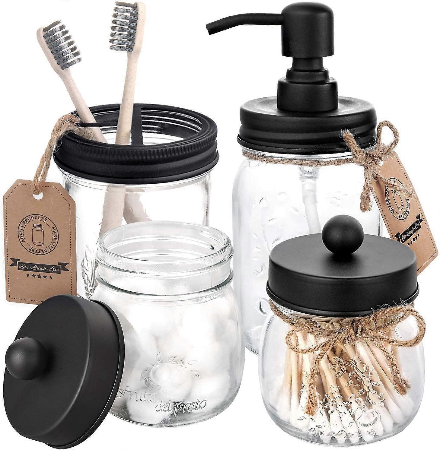 4 Set Rustic Frhuse Msn Jr Bthr Accessries fr Restr in Bck