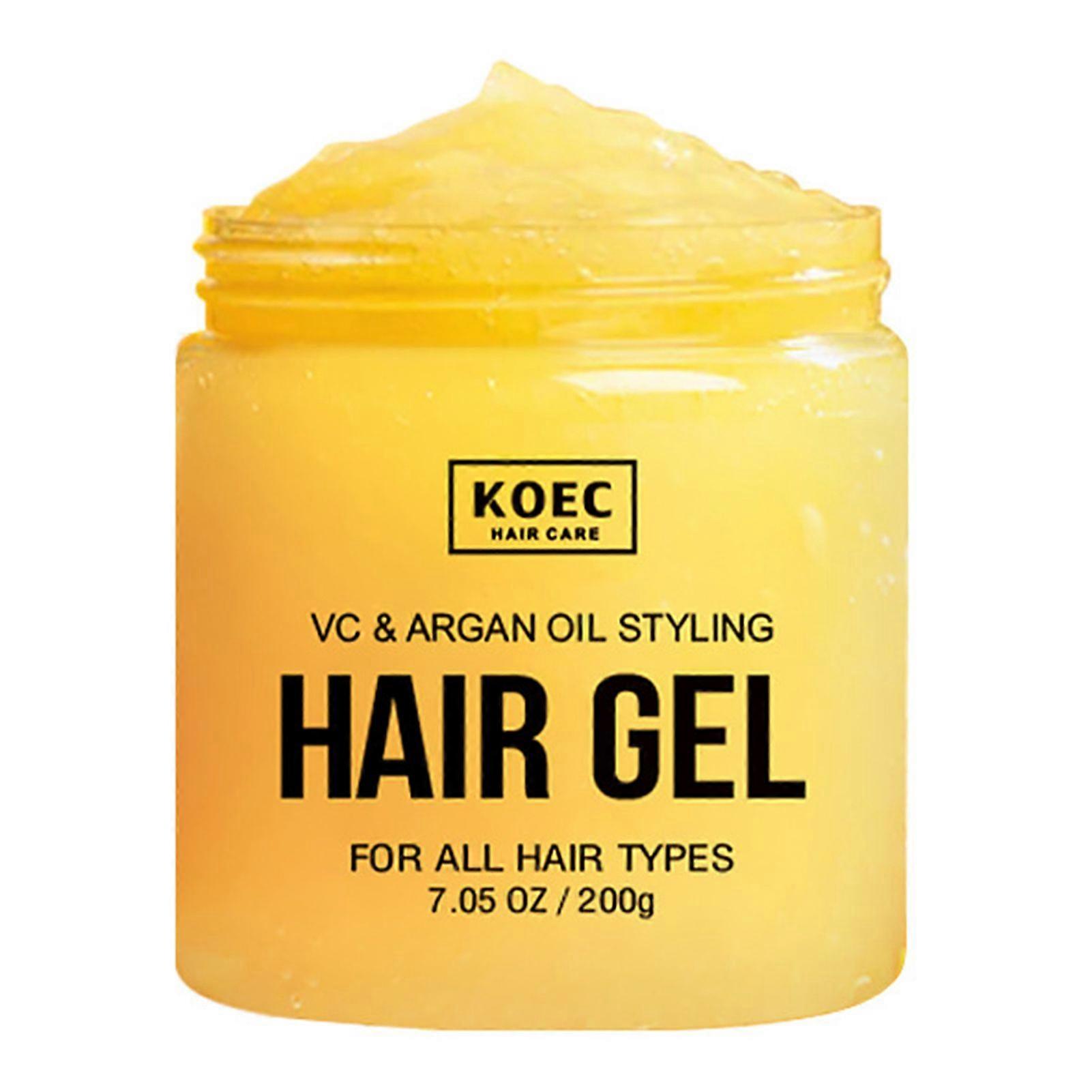 Curl Waves Styling Gel Vitamins C Hair Gel with Moroccans Oils Oil Control Lasting Refreshing Gel