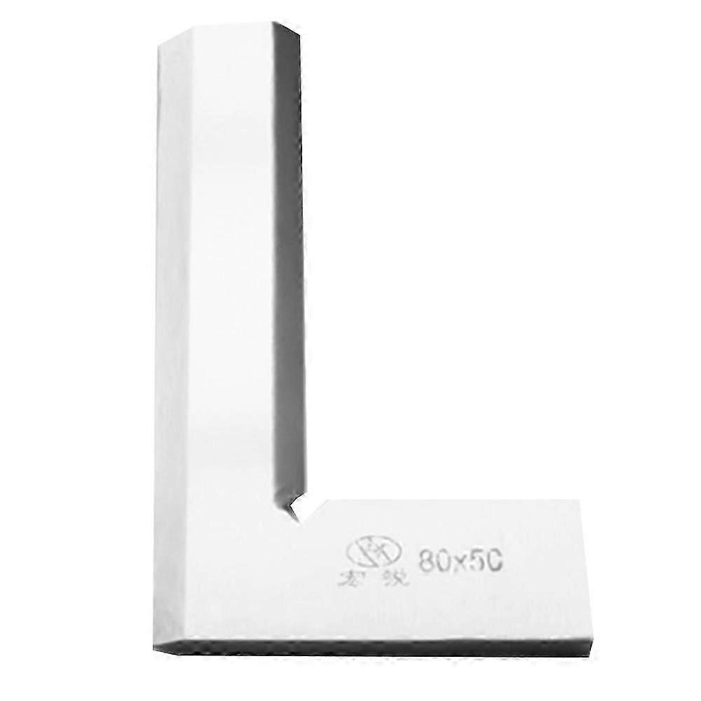 80X50mm Precision Knife Edge Square Ruler 90 Degree Right Angle Ruler Engineer Measuring Tool
