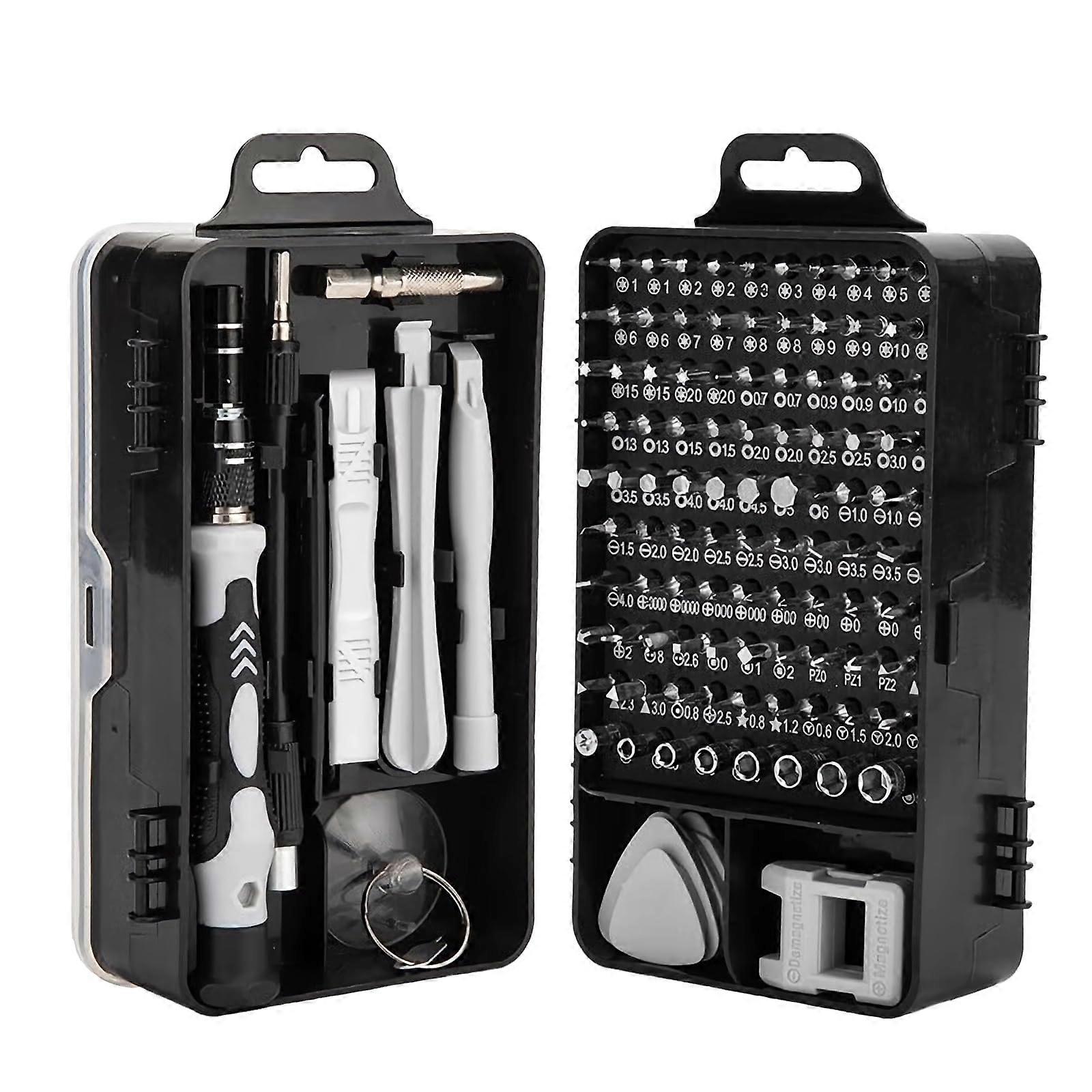 115-Piece Screwdriver Set with Magnetic Tips for Precision Electronics Repair, Home Appliances, and DIY Projects