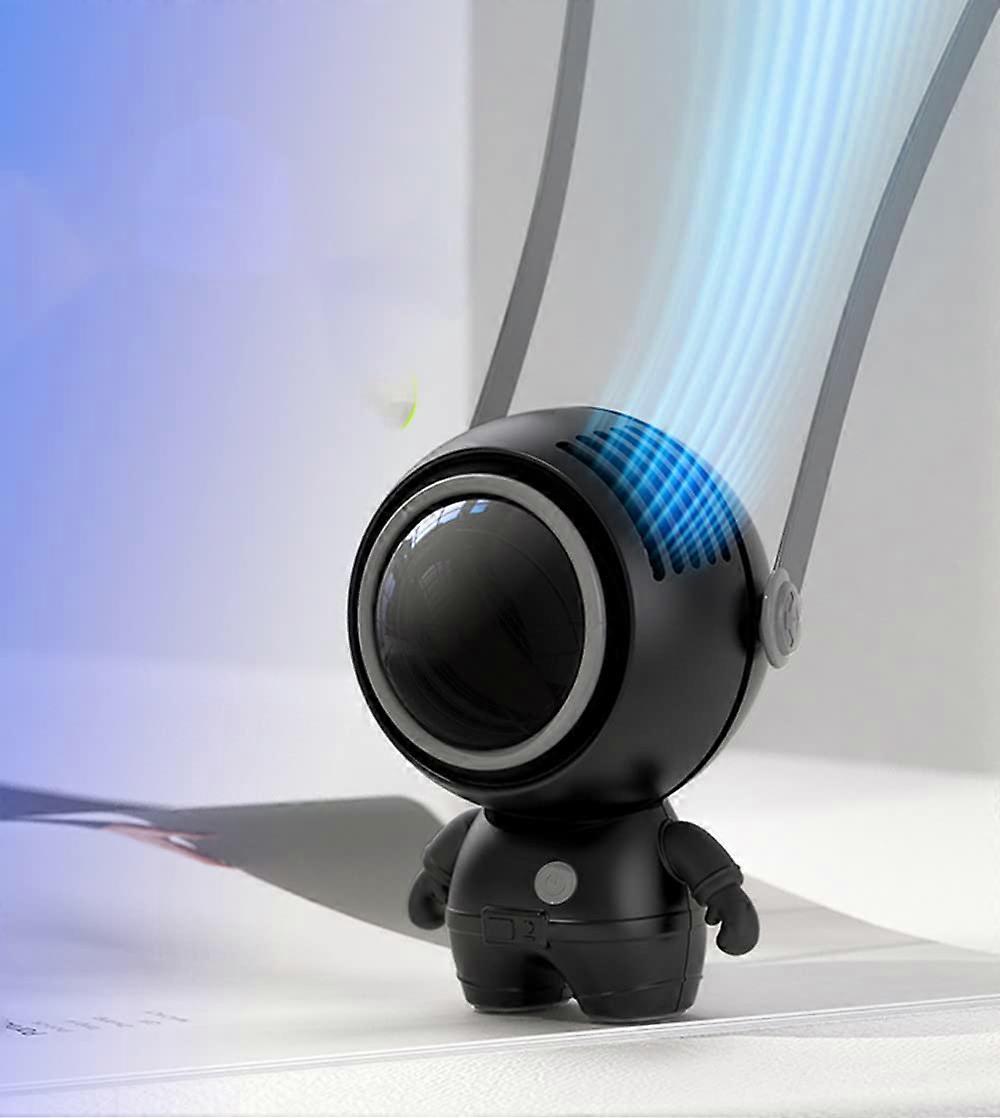 Astronaut Fan Neck Fan USB Rechargeable Mini Cooling 3-Speed Portable Handheld