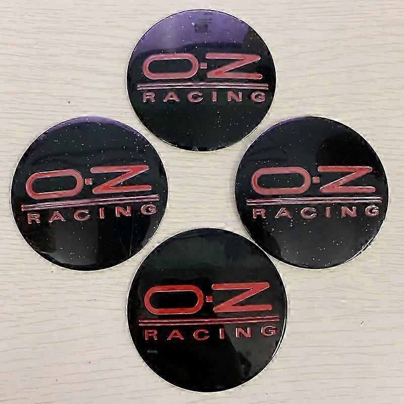 4 قطعة / الوحدة 55 مم 62 مم سيارة تصميم عجلة مركز الغطاء ملصق ألياف الكربون محور كاب صائق OZ سباق شارة شعار ل OZ M582 M595 |ملصقات السيارات |