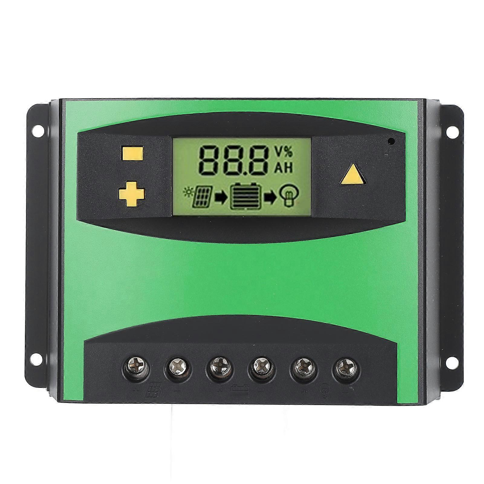 Solar Charge Controller 60A LCD Display 12V24V Auto Parameter PWM Battery Voltage Protection