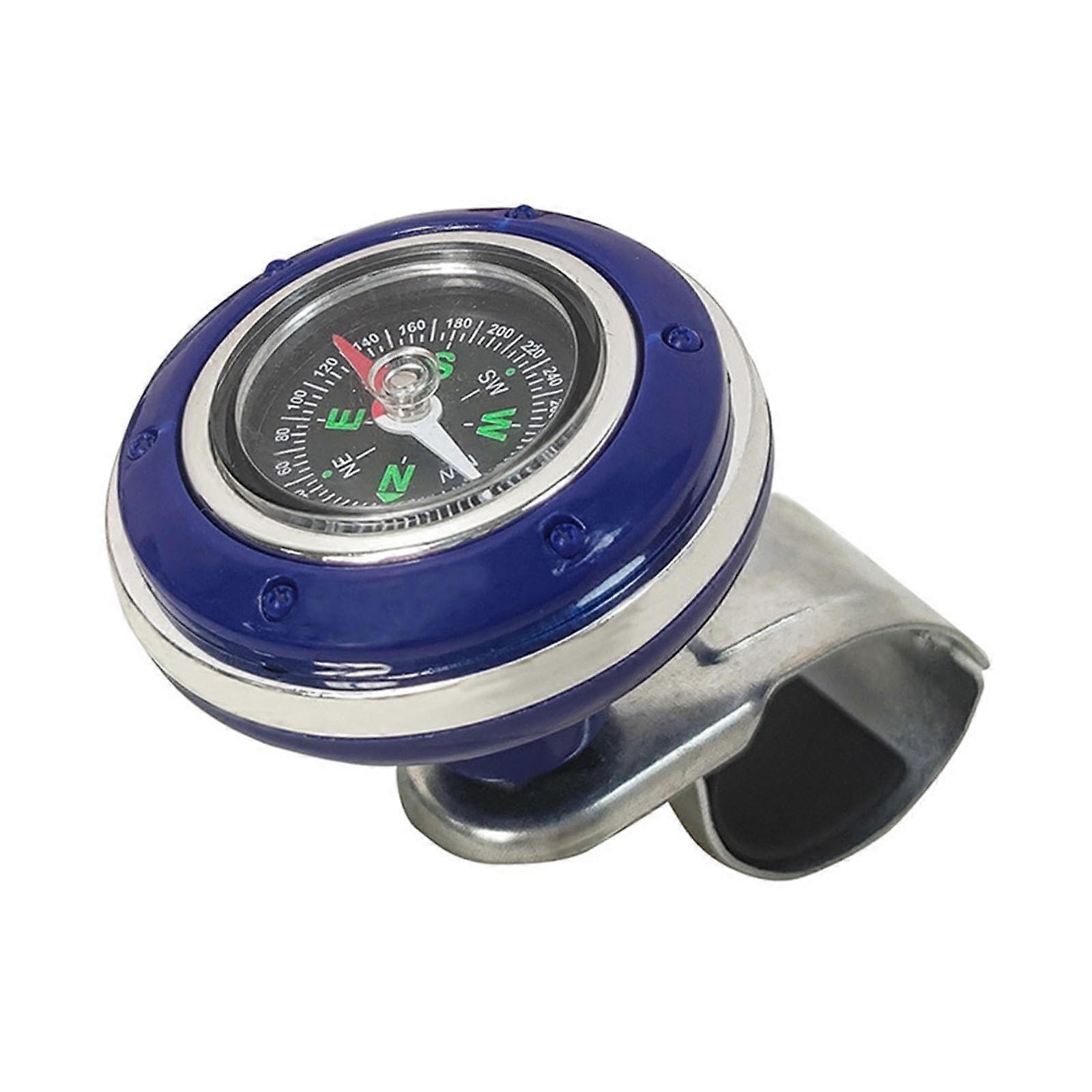 Car Steering Wheel Knob With Compass Universal For Tractor And Car Blue Felixable Turning Knob