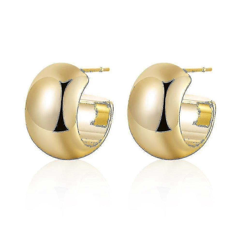 Ear Studs Golden Alloy Earrings For Wedding