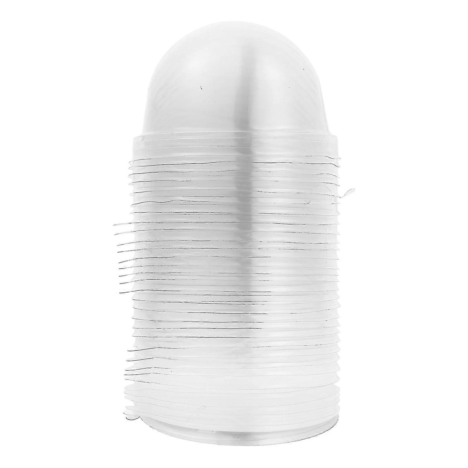 100 Pcs Home Store Plastic Baking Moon Cake Round Transparent Wrapping Box