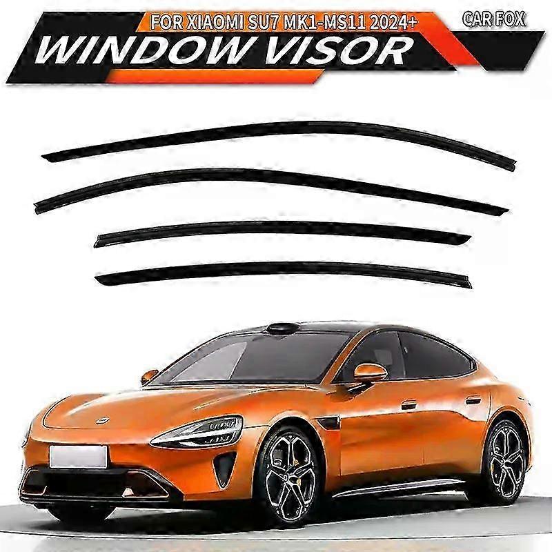 Ισχύει για: Xiaomi Su7 Mk1 Ms11 2024+ Γείσο παραθύρου Αποχρώσεις εξαερισμού Ventvisor Ανεμοθραύστες Γείσα Προστατευτικό βροχής Αποχρώσεις Γείσο