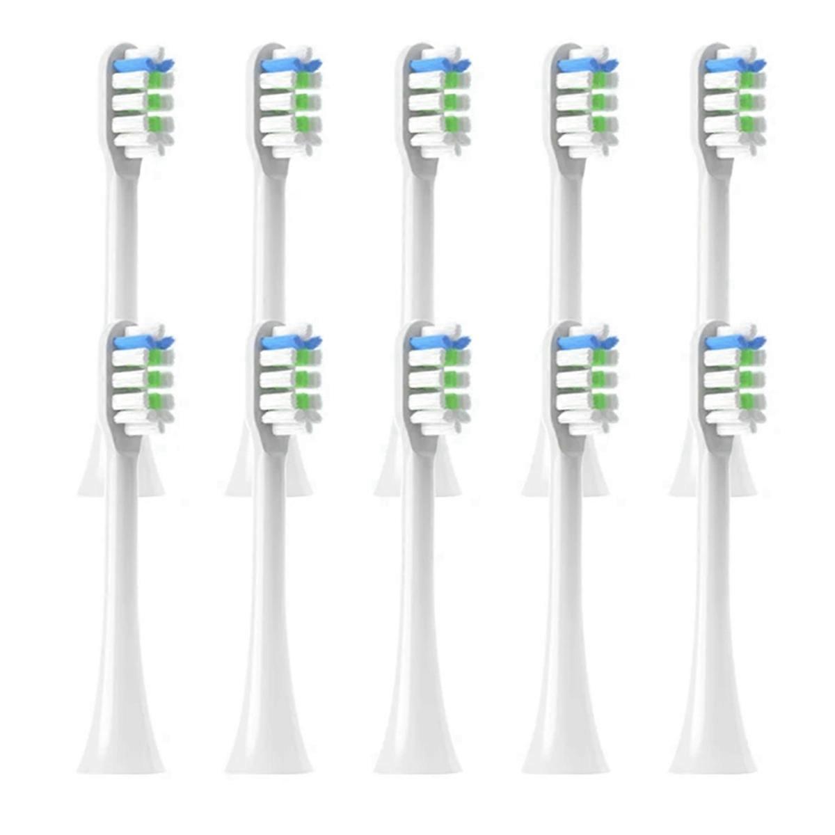 10PCS Replacement Brush Heads for X3 Electric Toothbrush,White